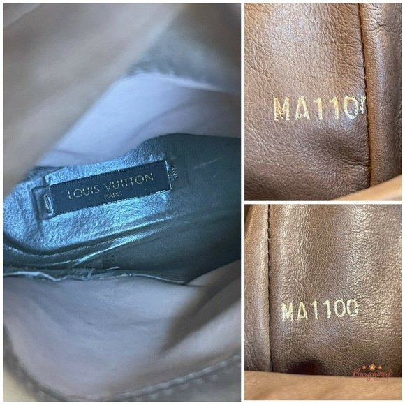 Authentic LOUIS VUITTON Brown Monogram Suede Mahina Mid-Calf Boots US Size 6.5 - Picture 6 of 13
